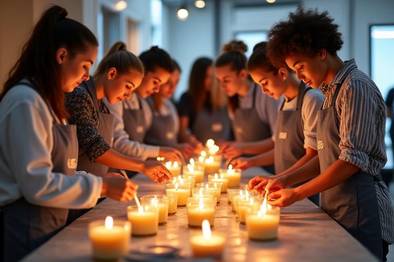 Taller corporativo de velas