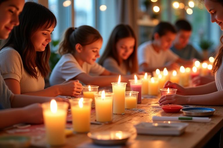 Taller familiar de velas