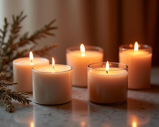 Colección de velas aromáticas de lujo