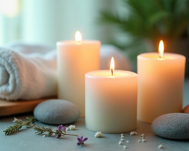 Velas para bienestar y relajación